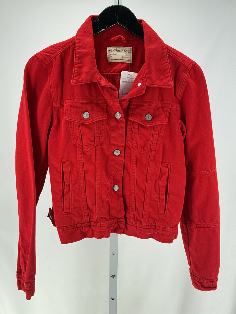 Free People Size S Red Jacket