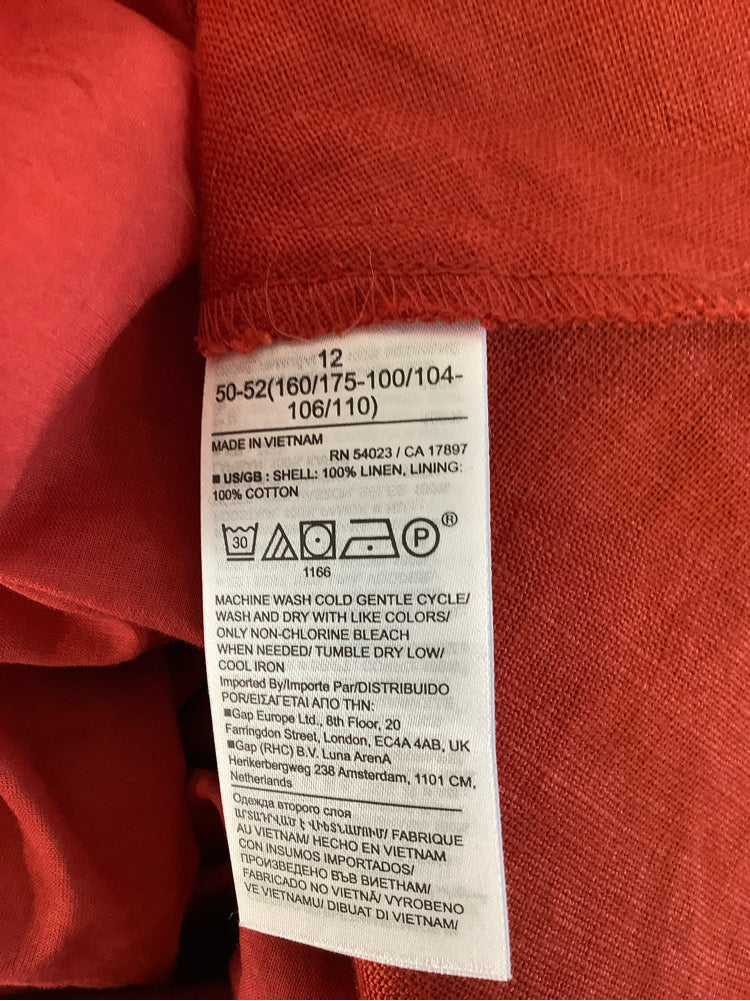 Banana Republic Size 12 Red Dress