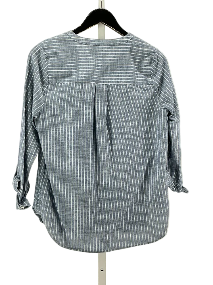 Rails Size S Blue & White Shirt