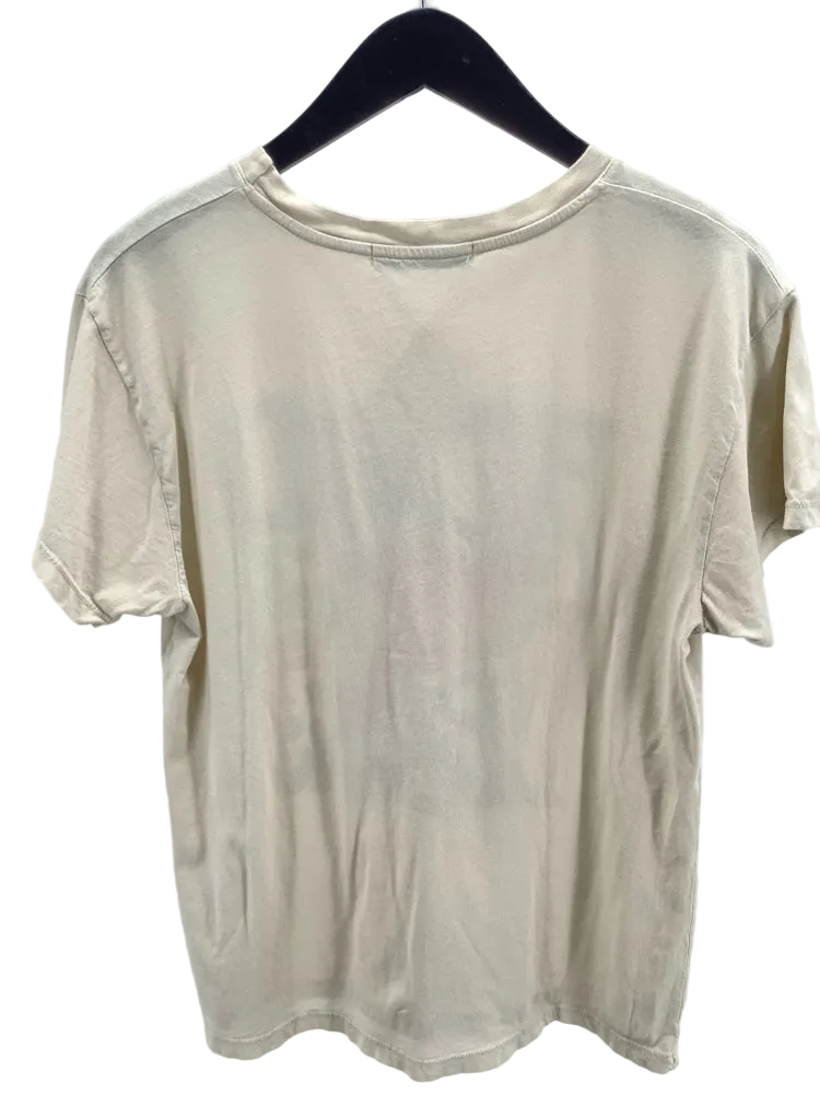 LETLUV Size S Cream multi Shirt