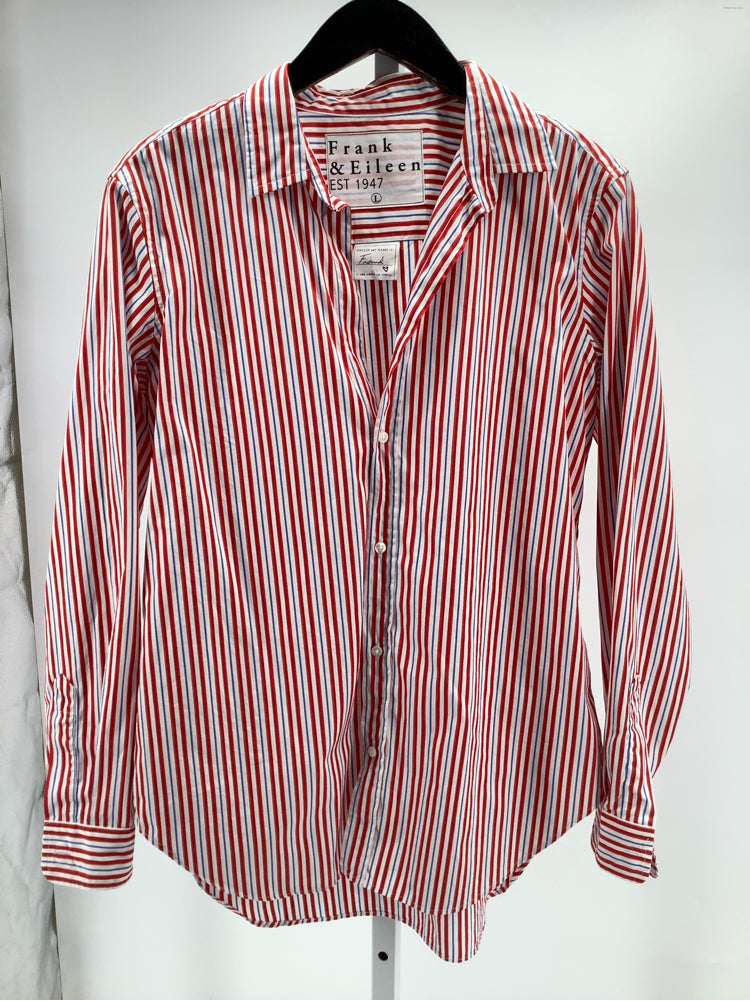 Frank & Eileen Size L Red White & Blue Frank Shirt