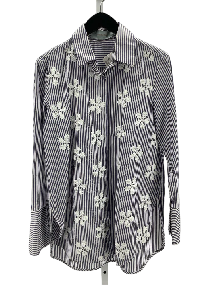 Silvia Tcherassi Size S Navy & white Shirt