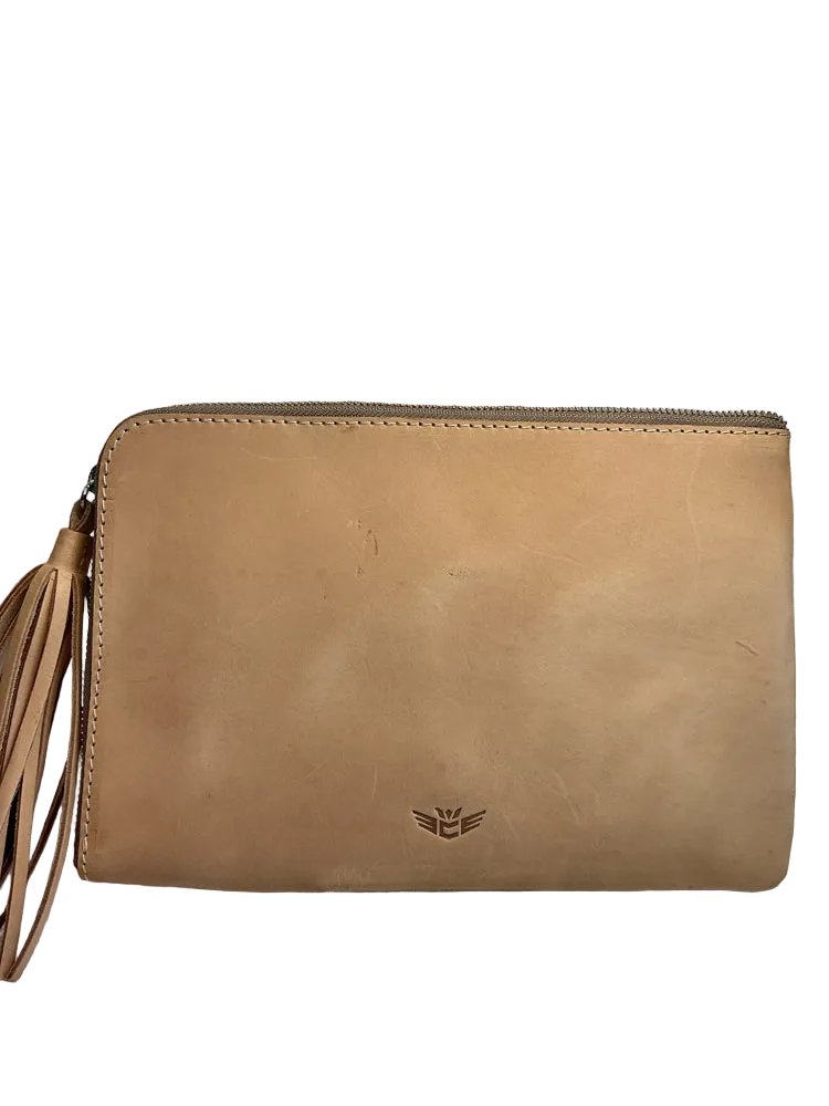 Consuela Tan Clutch