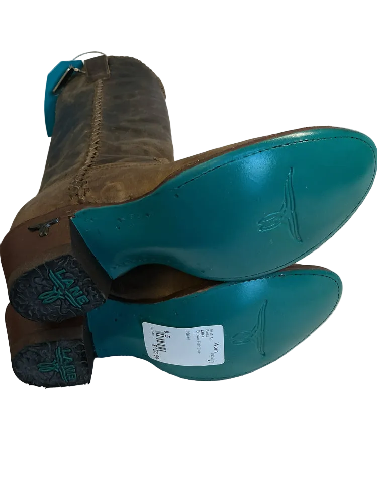 Lane Shoe Size 6.5 Brown Plain Jane Boots
