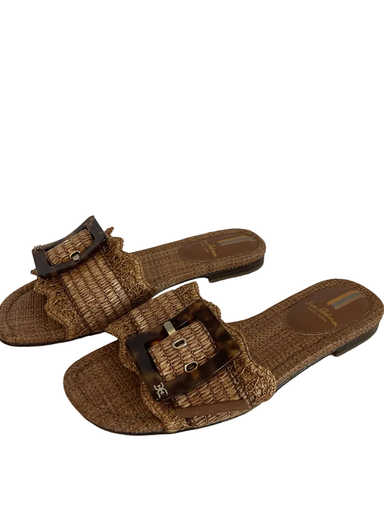 Sam Edelman Shoe Size 7.5 Brown 50/50 Sandals