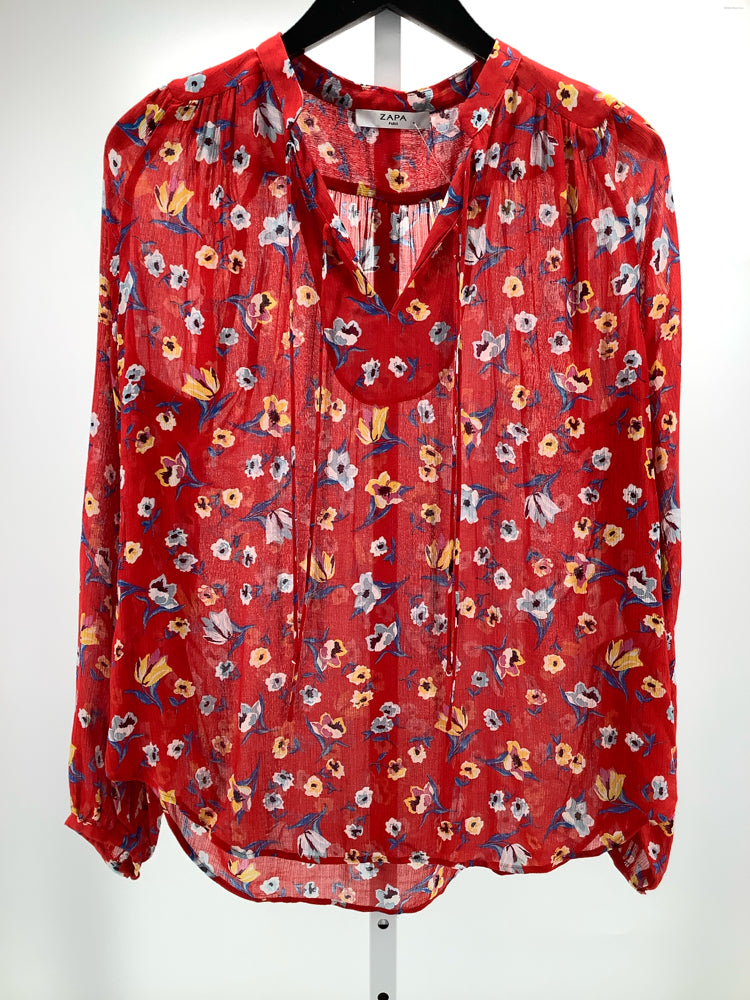 ZAPA Paris Size S Red multi Shirt
