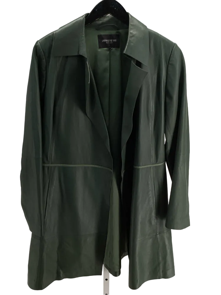 Lafayette 148 Size 14 Green Jacket