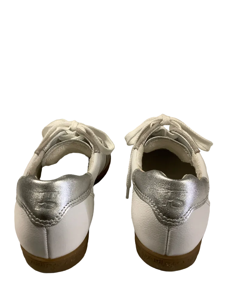 Paul Green Shoe Size 6 White & Gray Tilly Sneakers