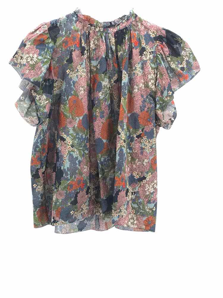 Trovata Size M Blue Multi Shirt