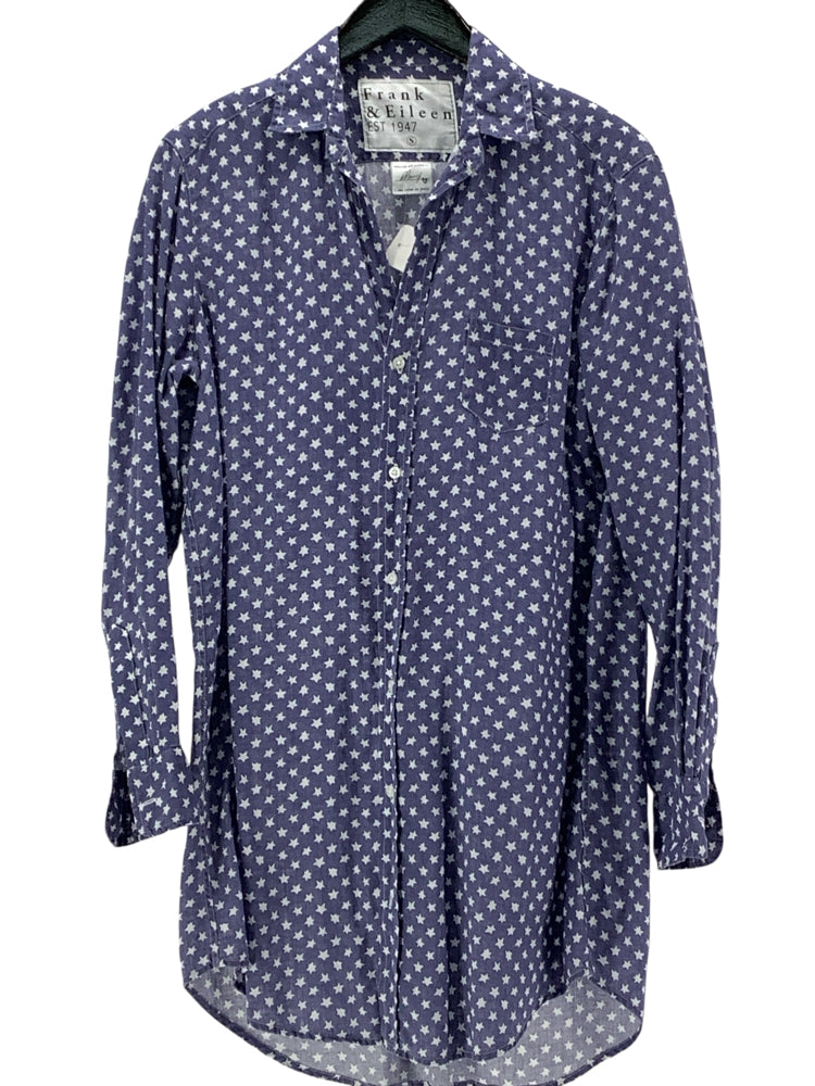 Frank & Eileen Size S Blue & White Mary Dress