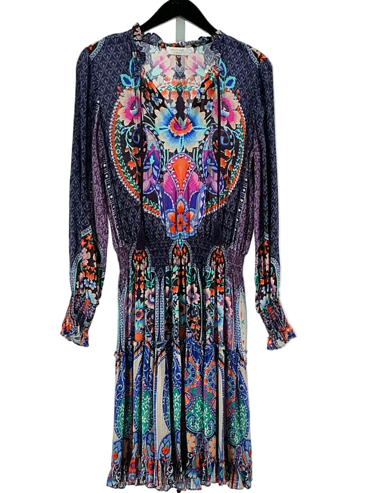 Johnny Was Size S Navy multi Dress