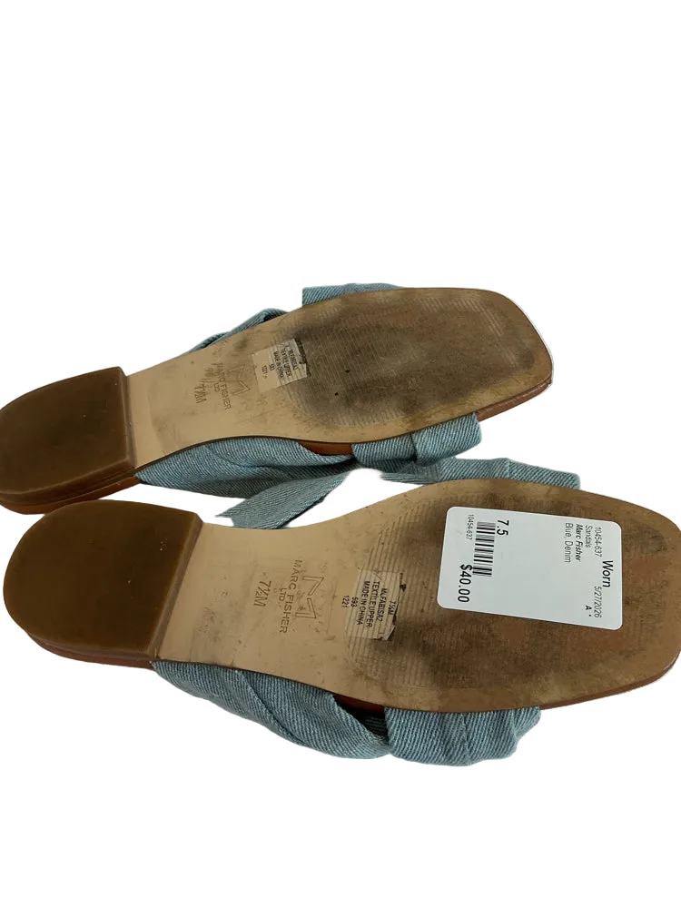 Marc Fisher Shoe Size 7.5 Blue Sandals