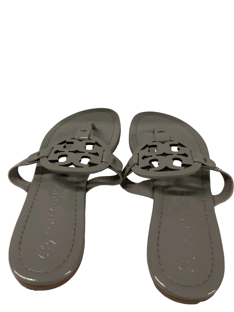 Tory Burch Shoe Size 9 Gray Miller Sandals
