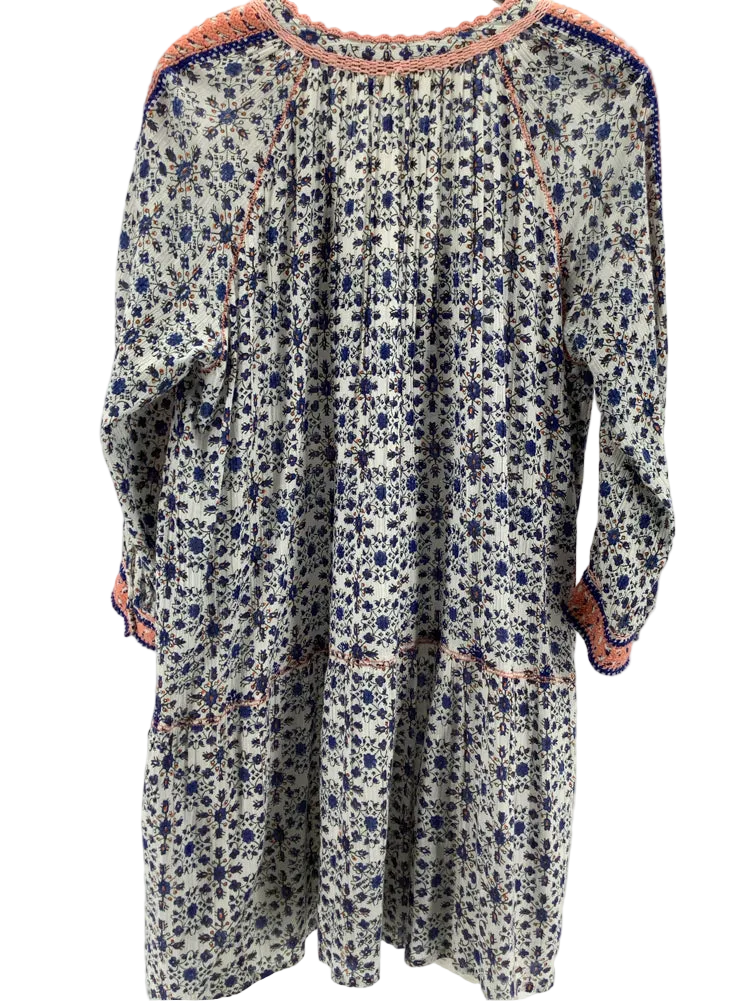 Roller Rabbit Size M Blue Multi Dress