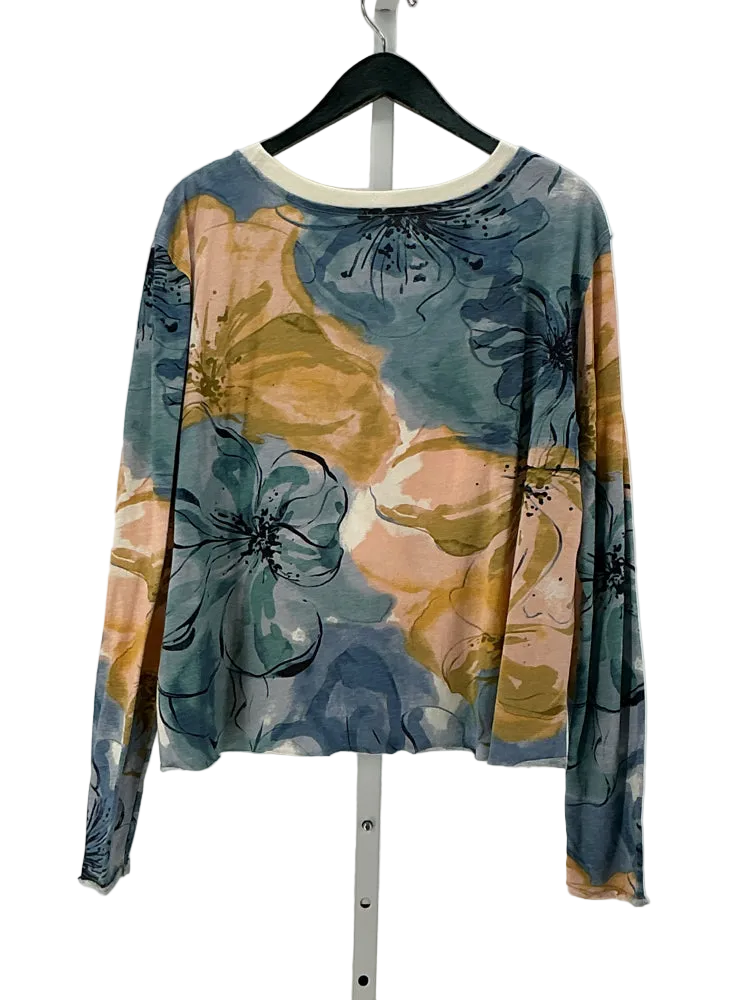 Maeve Size L Blue Multi Shirt