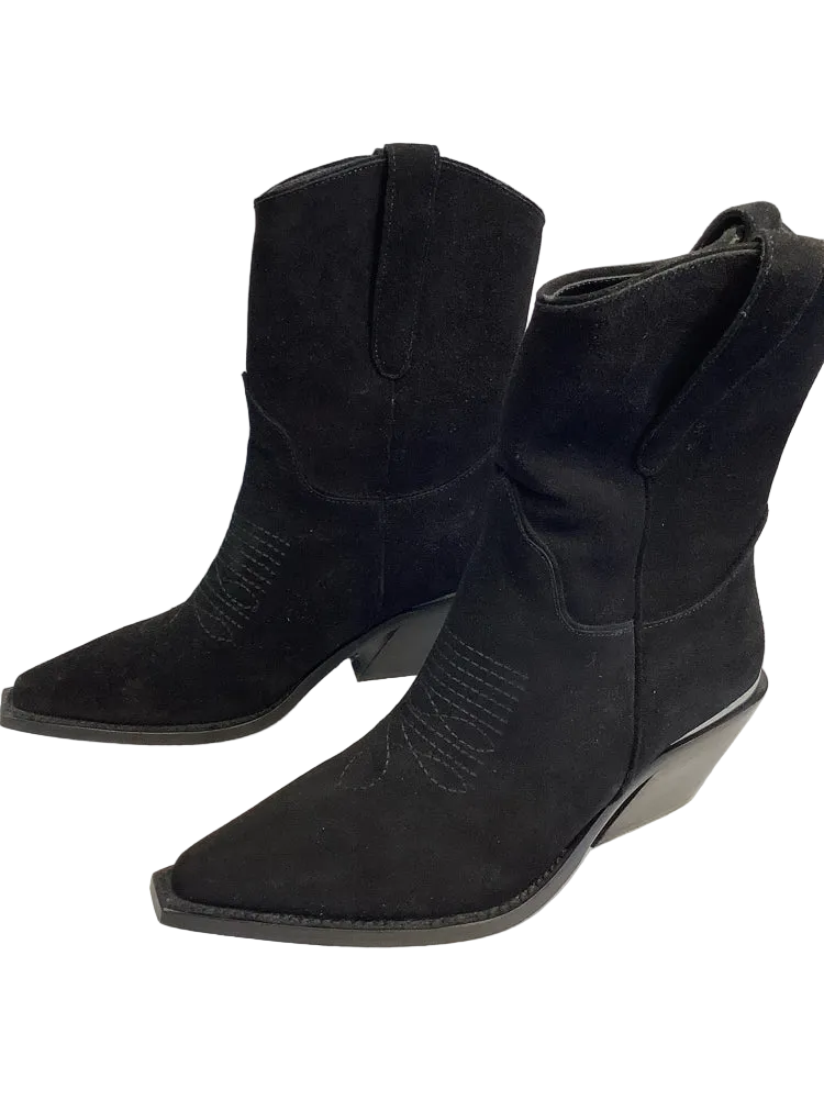 Anine Bing Shoe Size 7 Black Tania Booties
