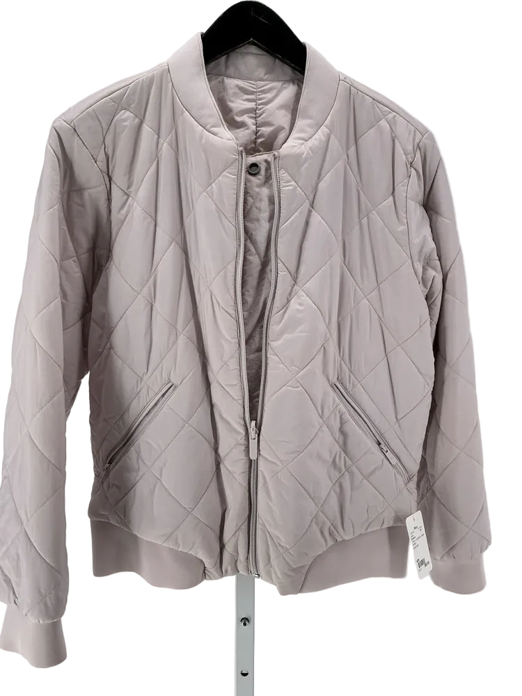 lululemon Size s/m Cream Quilted Bomber Jacket