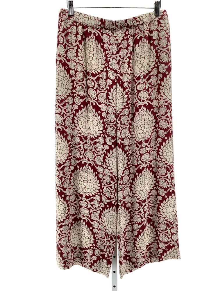 Weekend Max Mara Size M Burgundy & White Pants