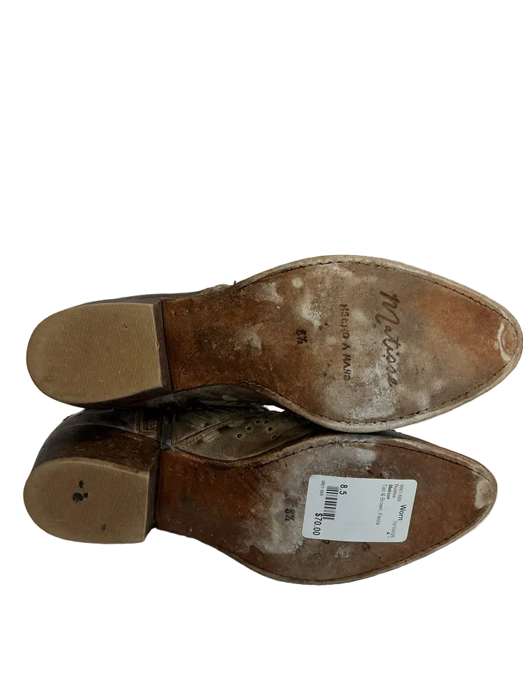 Matisse Shoe Size 8.5 Tan & Brown Fiesta Booties