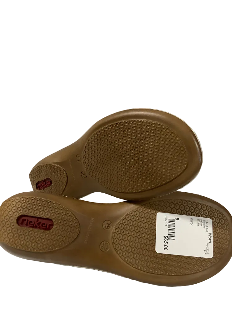 reiker Shoe Size 8 White Sandals
