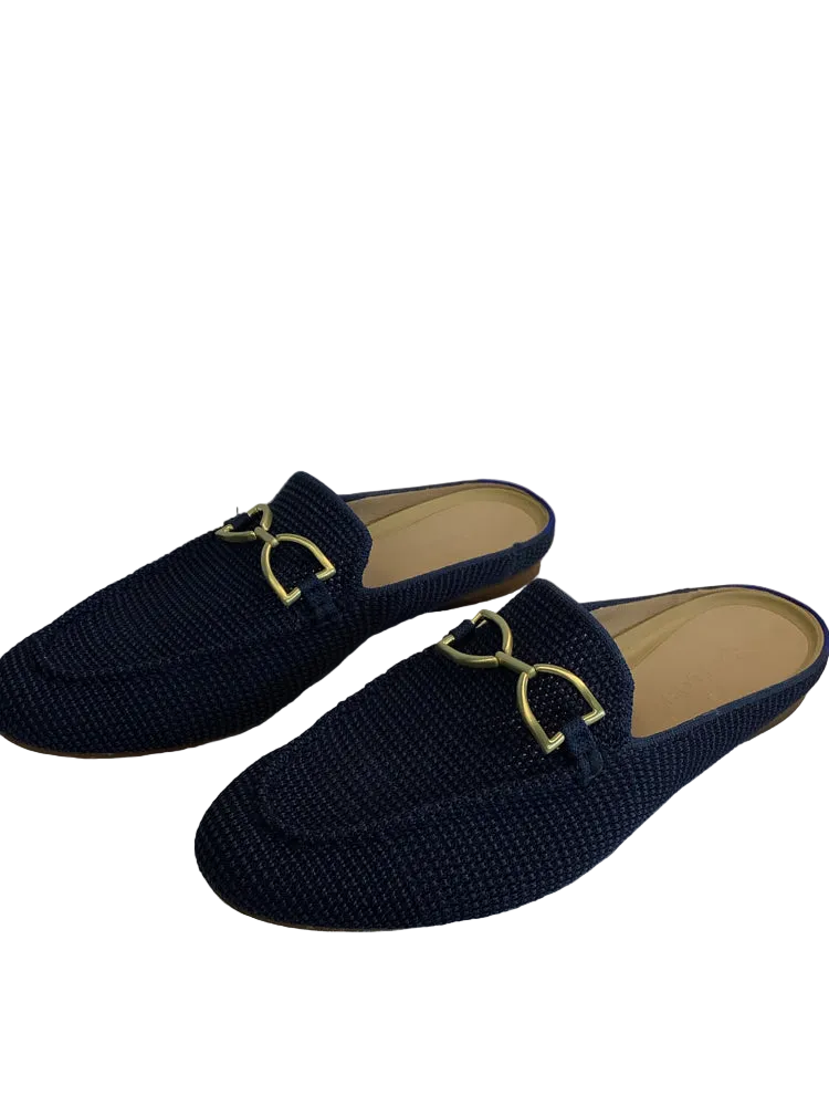 Rothy's Shoe Size 8.5 Navy Double Bit Mules
