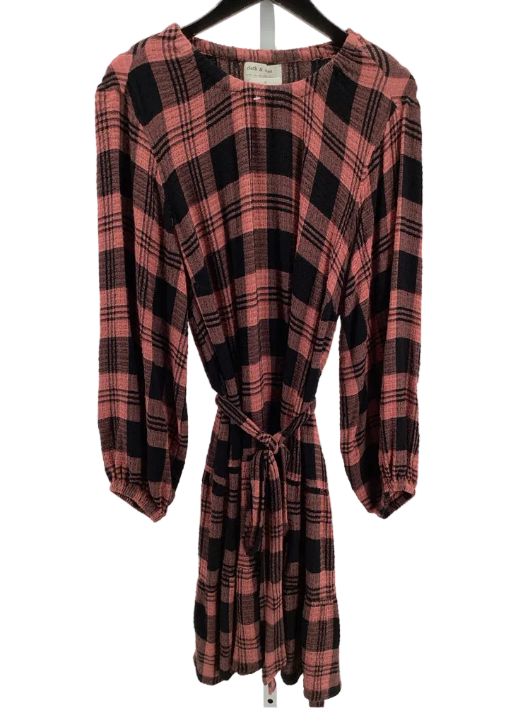 Cloth & Stone Size 1X Black & Pink Daia Dress
