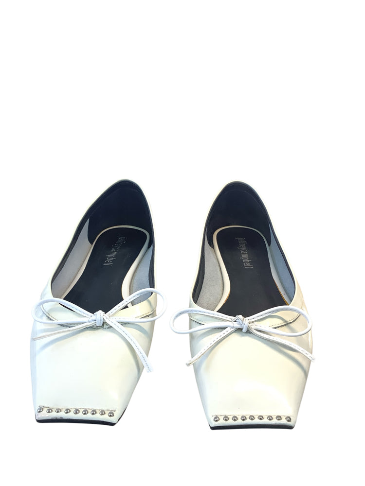 Jeffery Campbell Shoe Size 7.5 White Flats