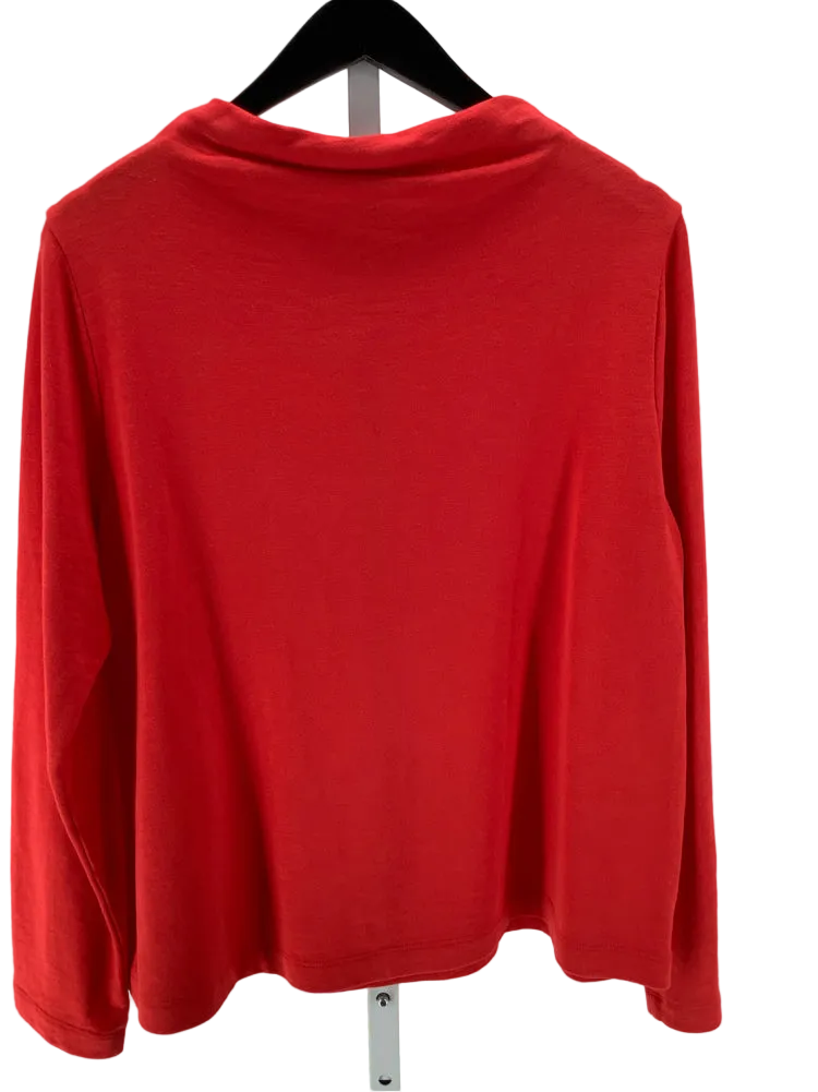 Eileen Fisher Size M Red Shirt