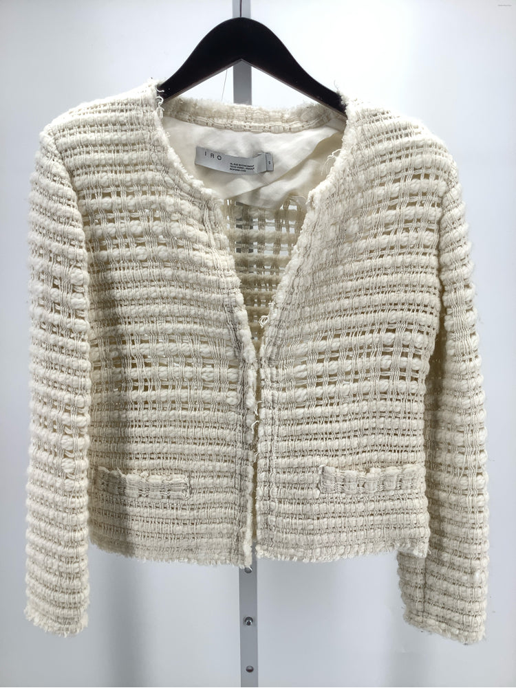 Iro Size 8 White Cardigan