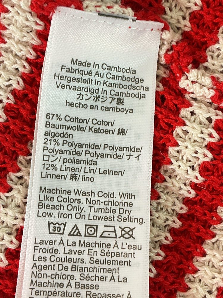Jcrew Size S Red & White Sweater