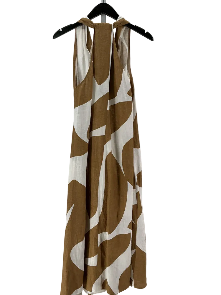 Banana Republic Size XS Brown & white Dress
