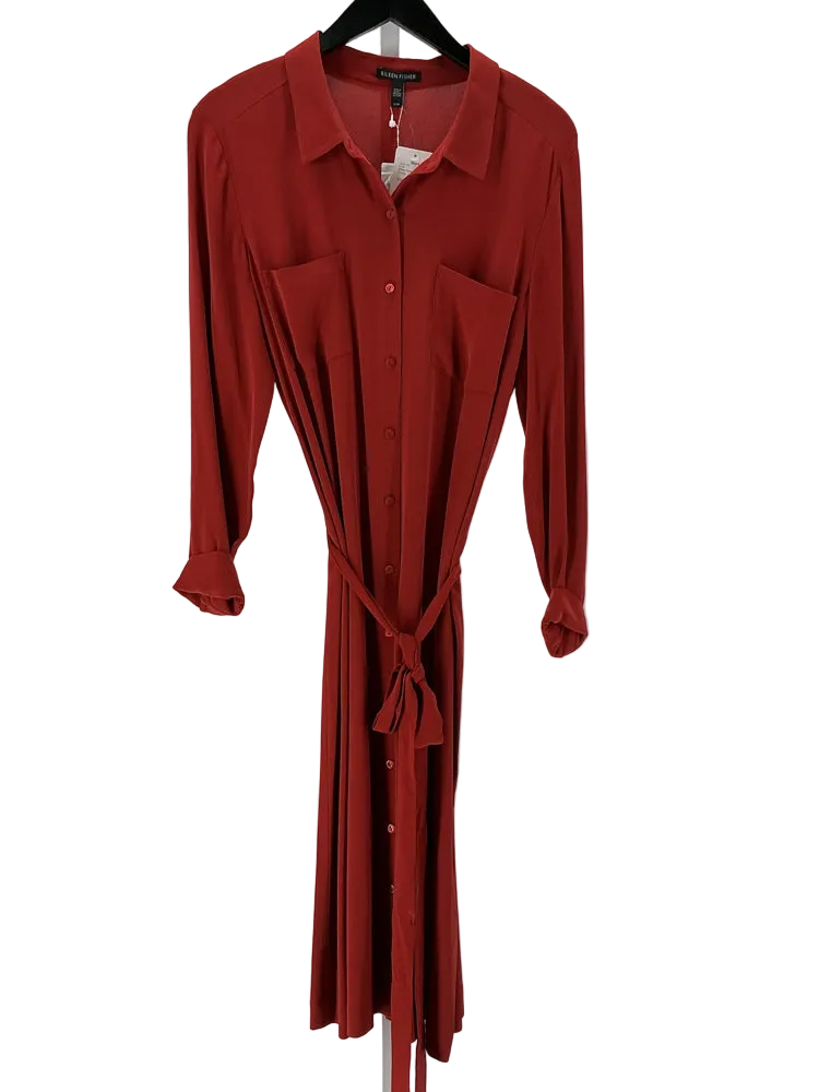 Eileen Fisher Size M Orange Dress