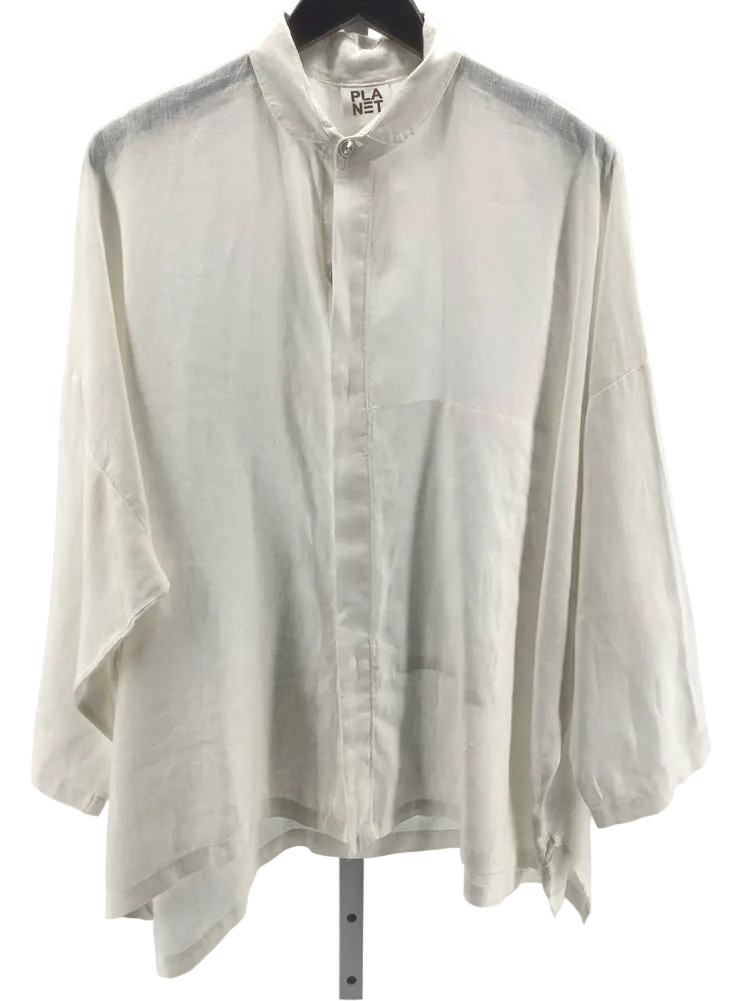 Planet by Lauren G Size OS White Shirt