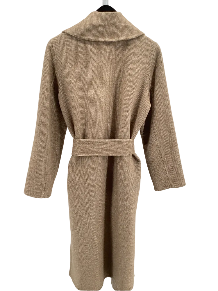 Veronica Beard Size S Camel & Ivory Roberta Coat