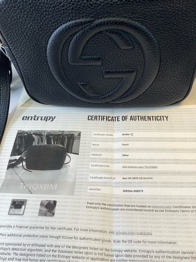 Gucci Black Soho Disco Handbags