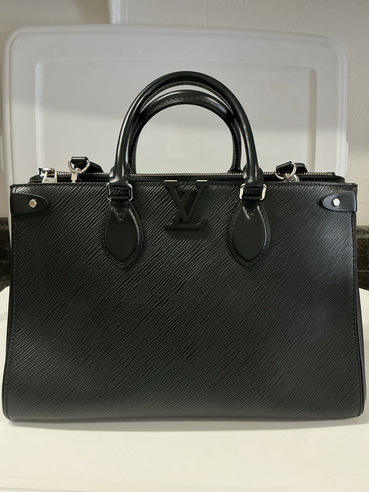 Louis Vuitton Black Epi Grenelle MM Handbags