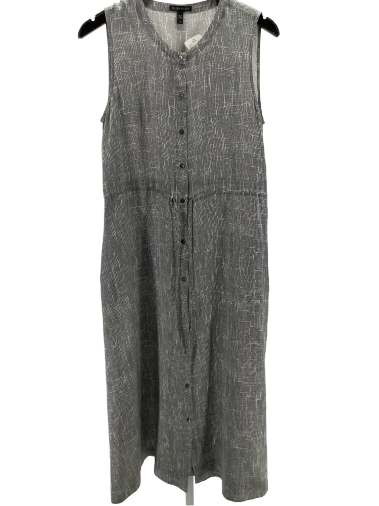 Eileen Fisher Size S Gray & White Dress