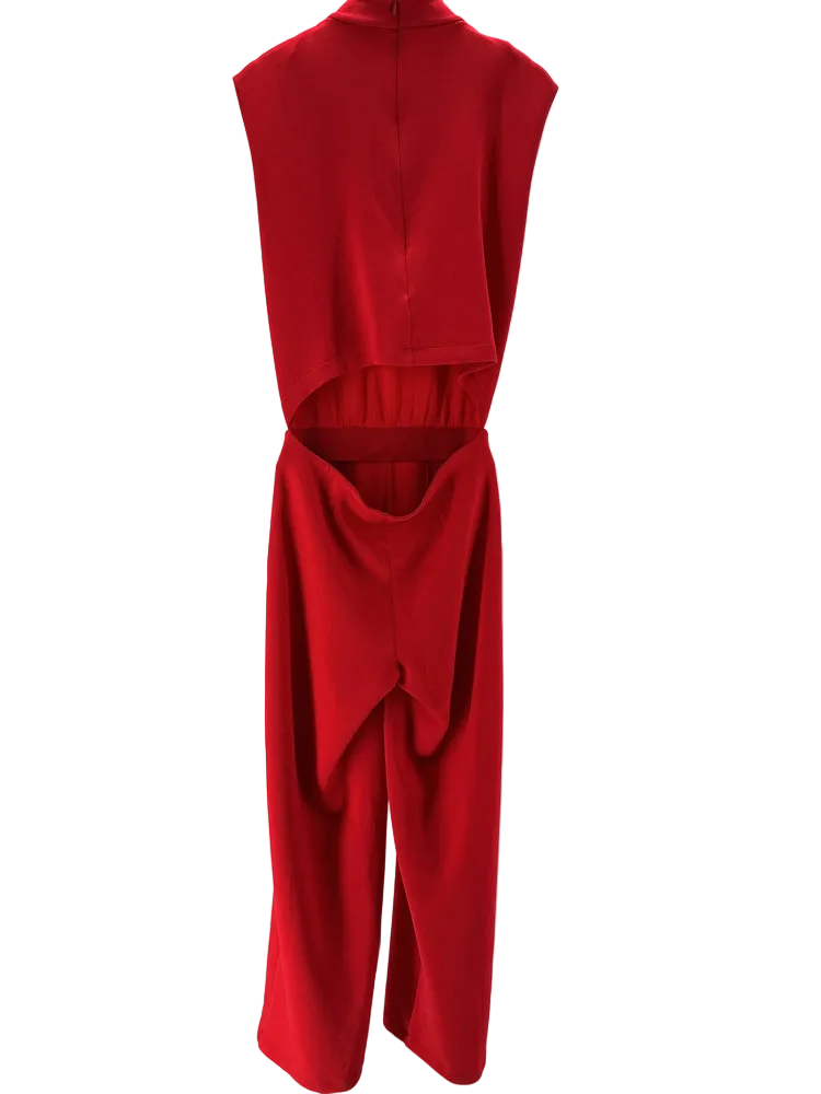 Spanx Size S Red AirEssentials Jumpsuit
