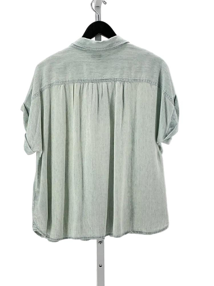 Faherty Size L Blue Shirt