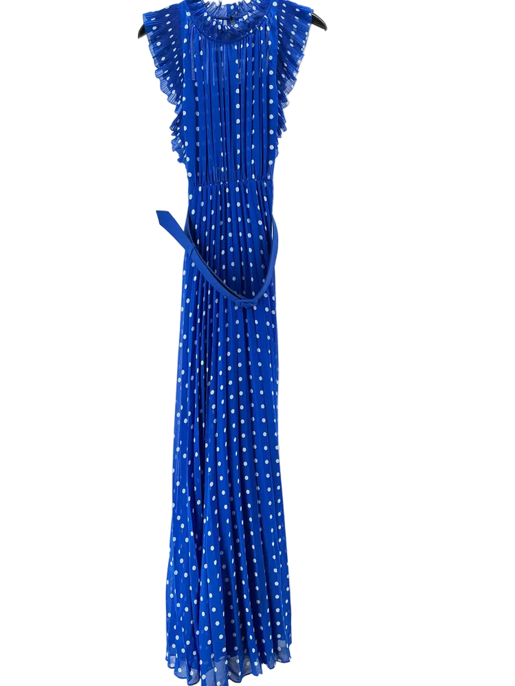 self-portrait Size 10 Blue & White Dress