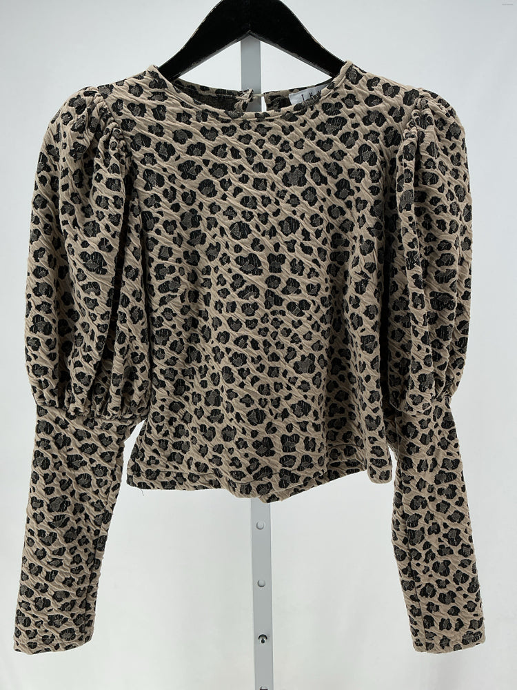 THML Size XS Tan & Black Shirt