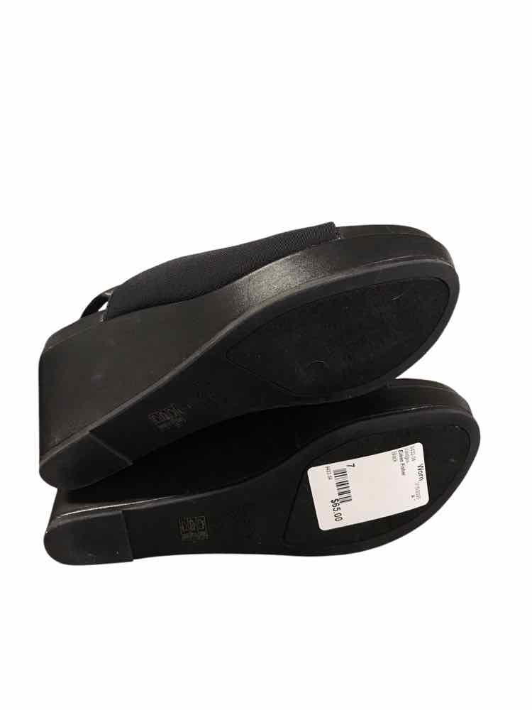 Eileen Fisher Shoe Size 7 Black Wedges
