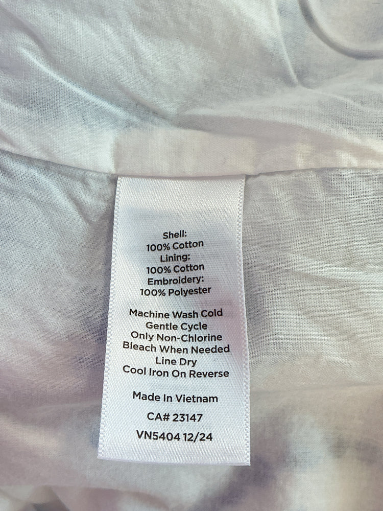 Talbots Size 16P Blue & White Dress