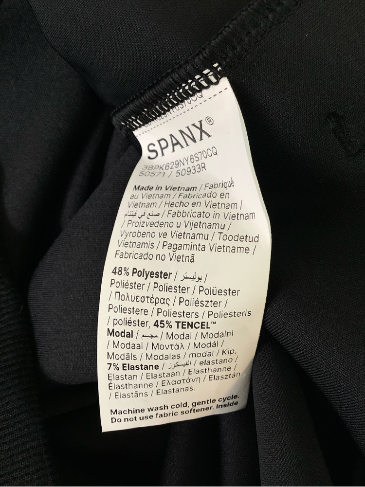 Spanx Size 1X Black Sweatshirt