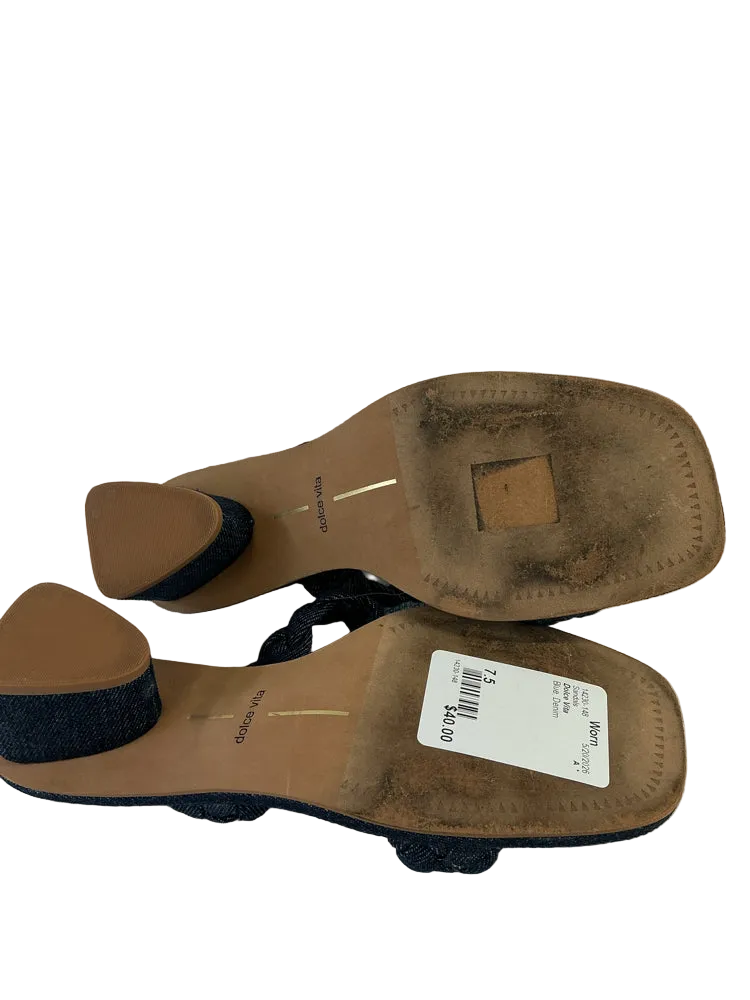 Dolce Vita Shoe Size 7.5 Blue Sandals