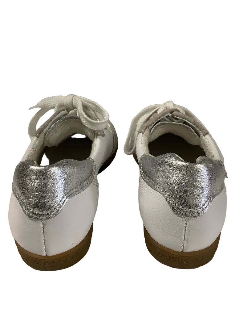 Paul Green Shoe Size 6 White & Gray Dalton Sneakers