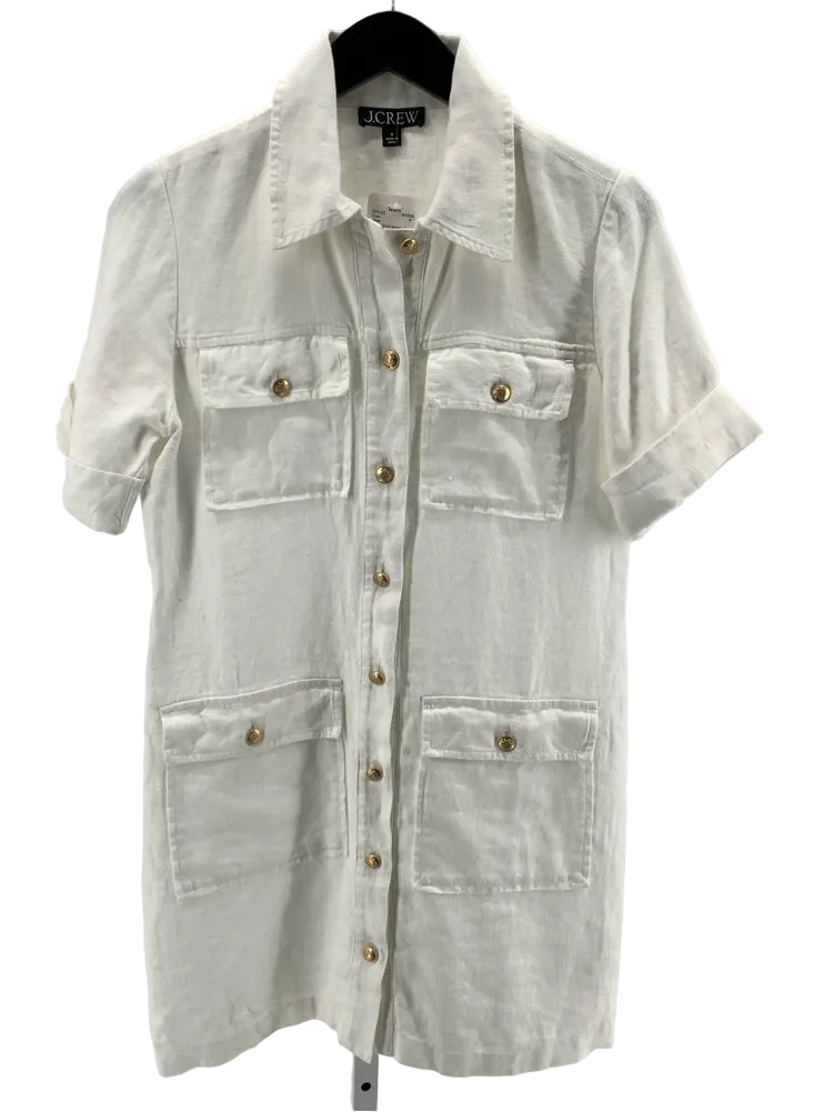 Jcrew Size 0 White Gamine Dress