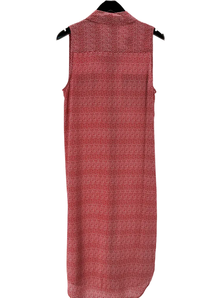 Equipment Size L Red & White Dress