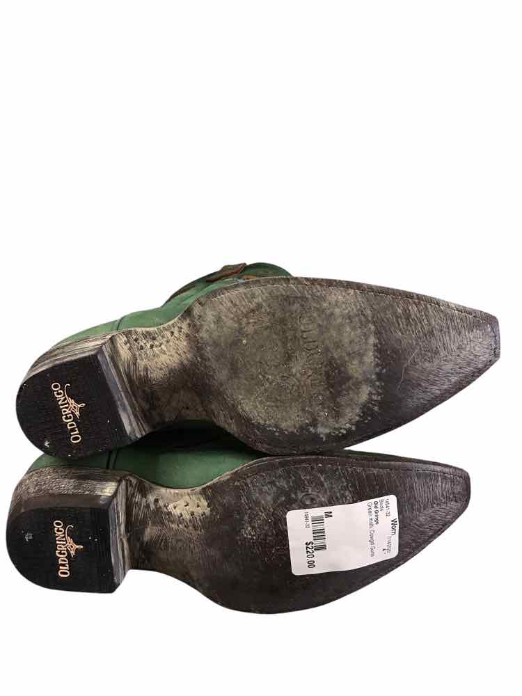 Old Gringo Shoe Size 7 Green multi Cowgirl Guns Boots