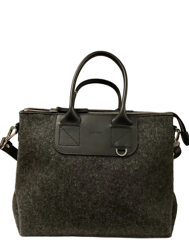 graf lantz Gray & Black Bedford Handbags